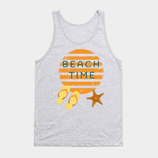 Beach Time Flip Flop Sun T-Shirt Tank Top